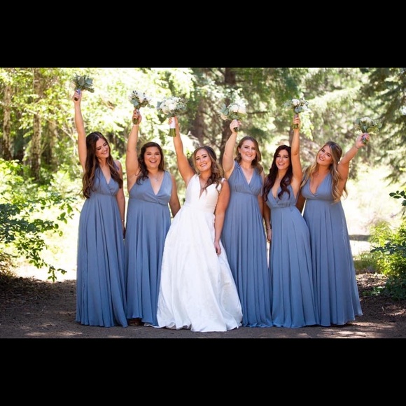 Lulu’s Blue Bridesmaid Dress - Picture 3 of 4